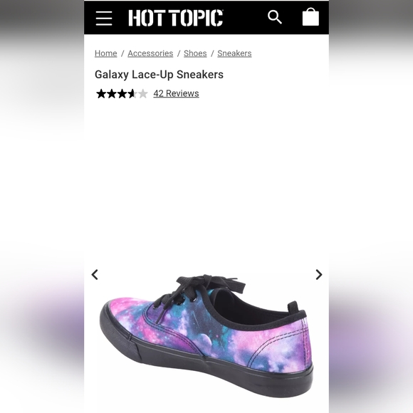Hot Topic Galaxy Sneakers - Picture 4 of 8